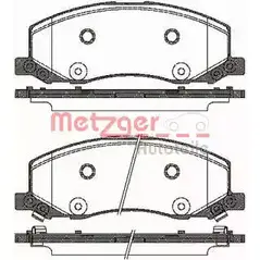 Тормозные колодки, дисковые, комплект METZGER 997622 1386.02 24419 2441 8
