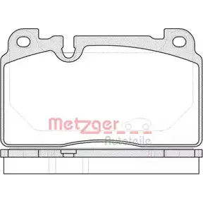 Тормозные колодки, дисковые, комплект METZGER 997721 T5R2BU 1527.00 25 643