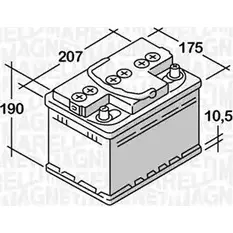Аккумулятор MAGNETI MARELLI 1017772 ETS4 0NS 068040033020 FL4P27