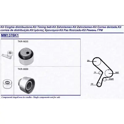 Комплект ремня ГРМ MAGNETI MARELLI 1024611 EX /MM1376K1 341313761101 K5S4V изображение 0