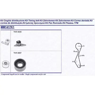 Комплект ремня ГРМ MAGNETI MARELLI EX/MM1086K 54 341314171101 1024621 BIDGUW8