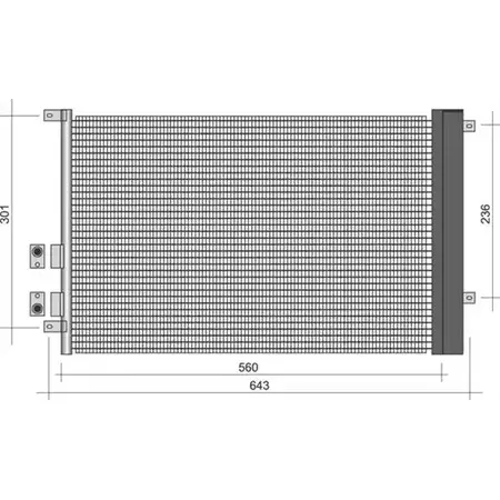 Радиатор кондиционера MAGNETI MARELLI 1026520 B C157 350203273000 BC273