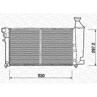 Радиатор охлаждения двигателя MAGNETI MARELLI 1027360 350213374000 BM3 74 13U93LV