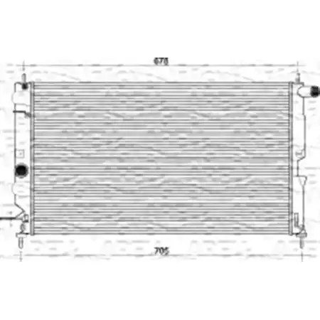 Радиатор охлаждения двигателя MAGNETI MARELLI X9Y9SYR B M968 1027862 350213968000