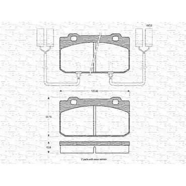 Тормозные колодки, дисковые, комплект MAGNETI MARELLI 21309 210 63 1036328 363702160173 изображение 0