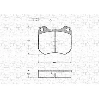 Тормозные колодки, дисковые, комплект MAGNETI MARELLI 20454 1036563 363702160672 204 53 изображение 0