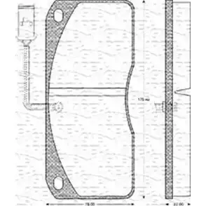 Тормозные колодки, дисковые, комплект MAGNETI MARELLI 2 9033 1036798 BP1151 363702161151 изображение 0