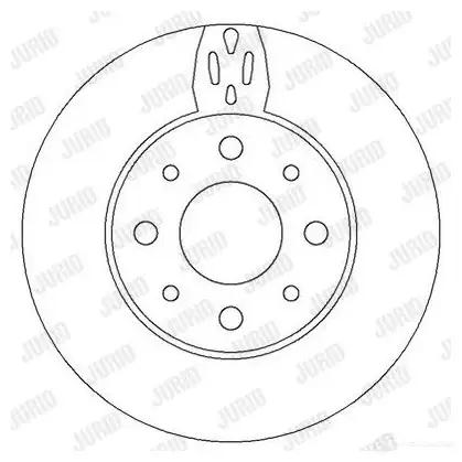 Тормозной диск JURID 562296jc 5 62296J 569356 562296JC изображение 0