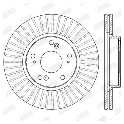 Тормозной диск JURID 569620 562457jc 0OP8S 562 457JC изображение 0