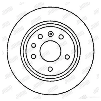 Тормозной диск JURID 561870JC 561870jc 561870 J 568768 изображение 0