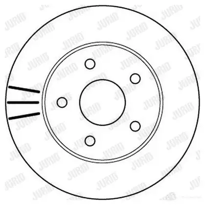 Тормозной диск JURID 562147JC 5621 47J 562147jc 569088 изображение 0