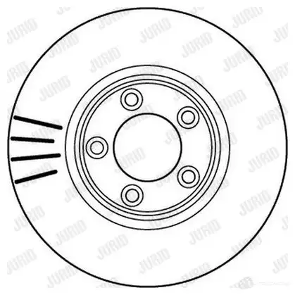 Тормозной диск JURID 562145 J 562145jc 569084 562145JC изображение 0