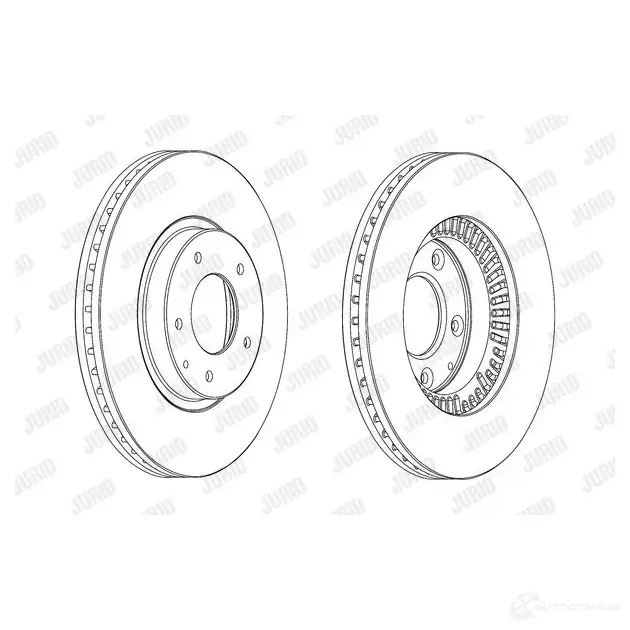 Тормозной диск JURID 5 62286J 569339 562286JC 562286jc изображение 0
