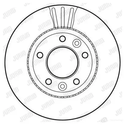 Тормозной диск JURID 0I4Z1 562791jc 569927 562 791JC изображение 0