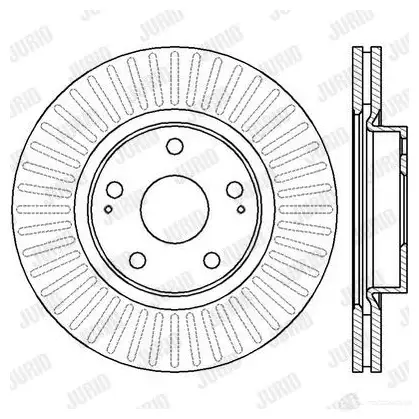 Тормозной диск JURID 562430jc 562430JC 56 2430J 569568 изображение 0