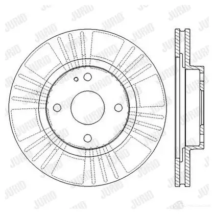 Тормозной диск JURID 562565jc 569707 56 2565 562565JC изображение 1