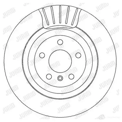 Тормозной диск JURID 569407 562326j 562326J 562 326 изображение 0