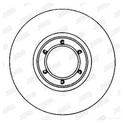 Тормозной диск JURID 568598 561643JC 561643jc 5616 43J изображение 0