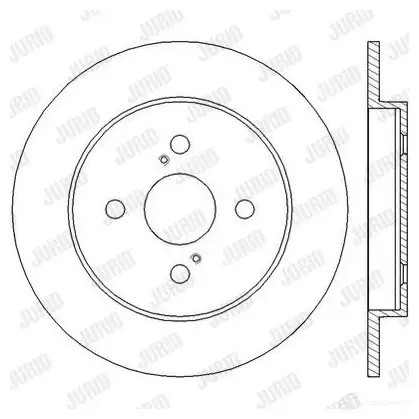 Тормозной диск JURID 562 451J 562451jc 569608 562451JC изображение 0