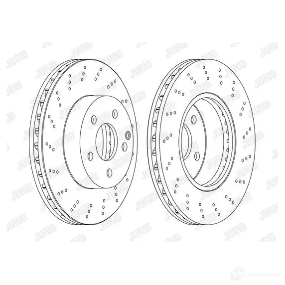 Тормозной диск JURID 562619jc1 562619J C THNPB 1425088365 изображение 0