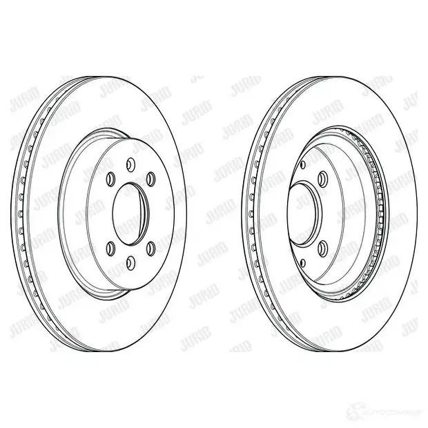 Тормозной диск JURID F8RNP2Y 570047 562944jc 562 944JC изображение 1