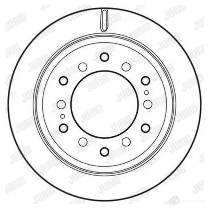 Тормозной диск JURID 3FW7POY 562827jc 562 827JC 569962 изображение 0
