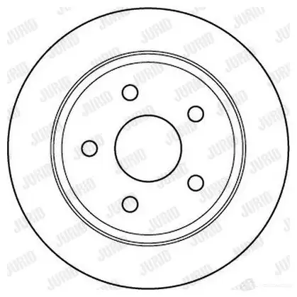 Тормозной диск JURID 562148j 569089 5 62148 562148J изображение 0