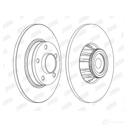 Тормозной диск JURID 569455 56 2365JC 562365jc F2E01PA изображение 1