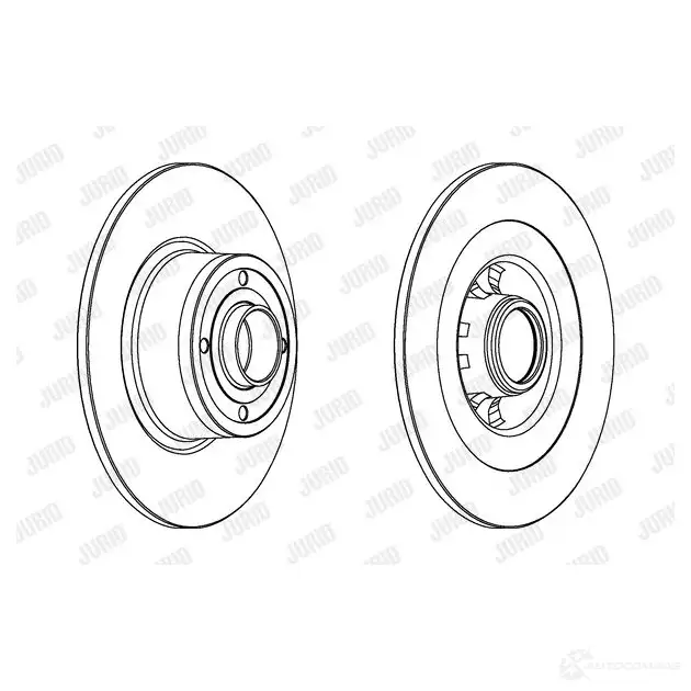 Тормозной диск JURID FU6GI5 56 2935JC-1 570038 562935jc1 изображение 0