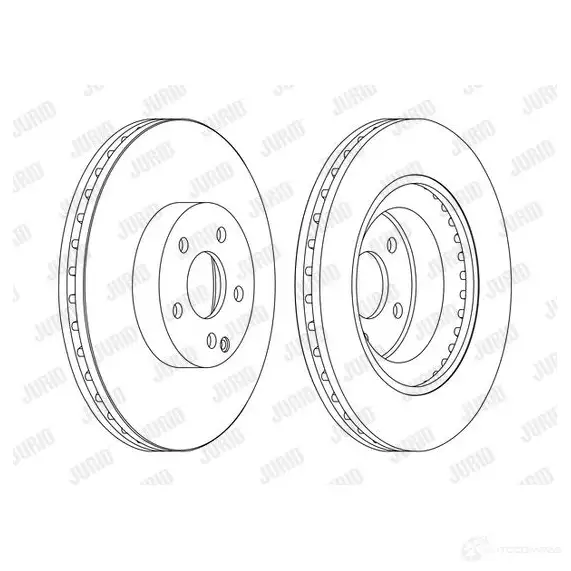 Тормозной диск JURID 1425088319 HZZCI2 562396jc1 5623 96JC изображение 0
