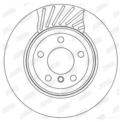 Тормозной диск JURID 569409 5623 27 562327J 562327j изображение 0