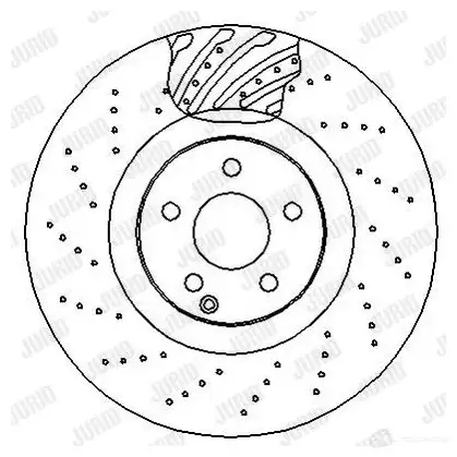 Тормозной диск JURID 569527 5624 08 562408j 562408J изображение 0