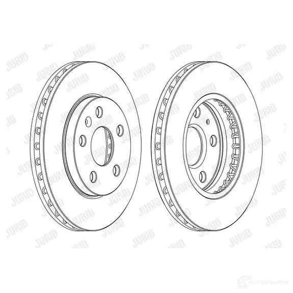 Тормозной диск JURID 4735O6H 562460jc1 56 2460JC 1425088331 изображение 0