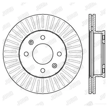 Тормозной диск JURID 562425J 569557 5624 25 562425j изображение 0