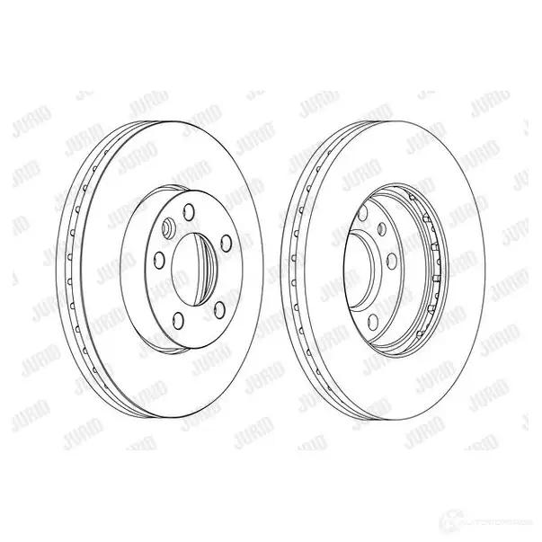 Тормозной диск JURID 562234jc1 5622 34JC 1425088282 QJ11SIM изображение 0