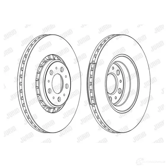 Тормозной диск JURID 562217jc1 7D41S 562217 JC 1425088281 изображение 0