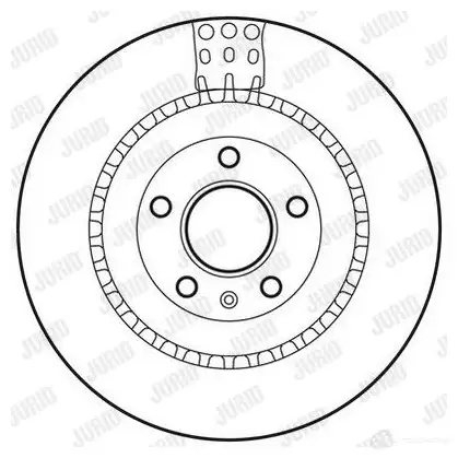 Тормозной диск JURID 562735J C UWIWC 562735jc 569876 изображение 1