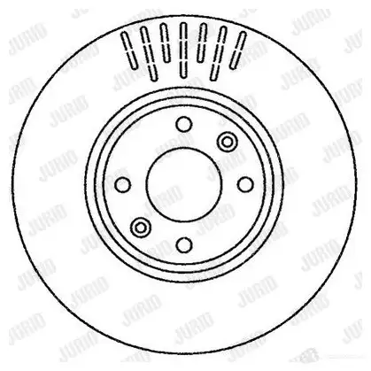 Тормозной диск JURID 562267J 56 2267 569302 562267j изображение 0