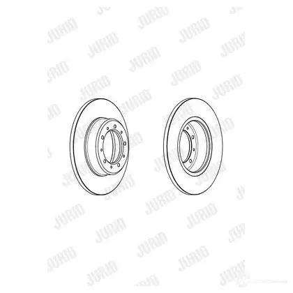 Тормозной диск JURID 570068 LPFJCTM 56 2968JC 562968jc изображение 0
