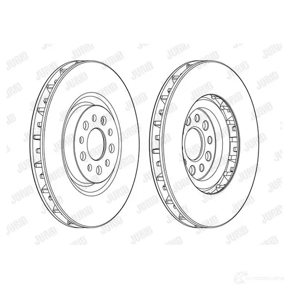 Тормозной диск JURID 562394JC 562394jc 56239 4J 569504 изображение 1