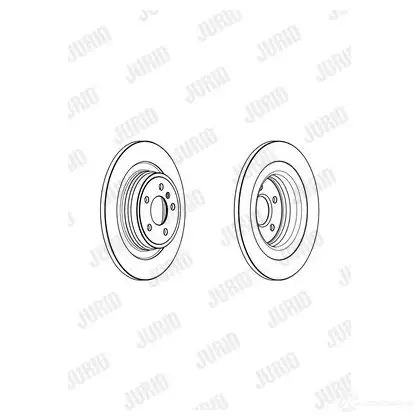 Тормозной диск JURID 562955J C 570057 562955jc M74HBZ - Изображение 1