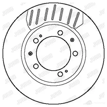 Тормозной диск JURID 568710 56 1756 561756j 561756J изображение 0