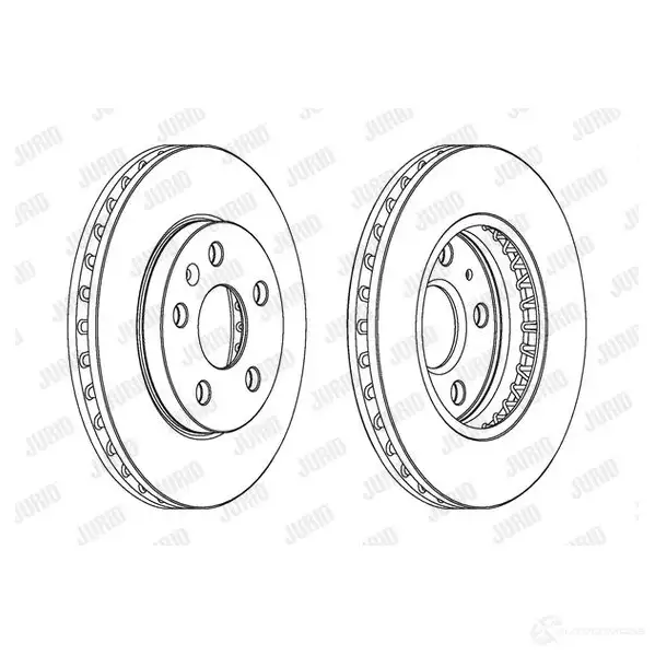 Тормозной диск JURID 562460jc 569626 562 460J 562460JC изображение 0