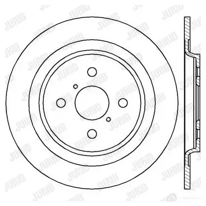 Тормозной диск JURID 562 422 562422J 562422j 569552 изображение 0