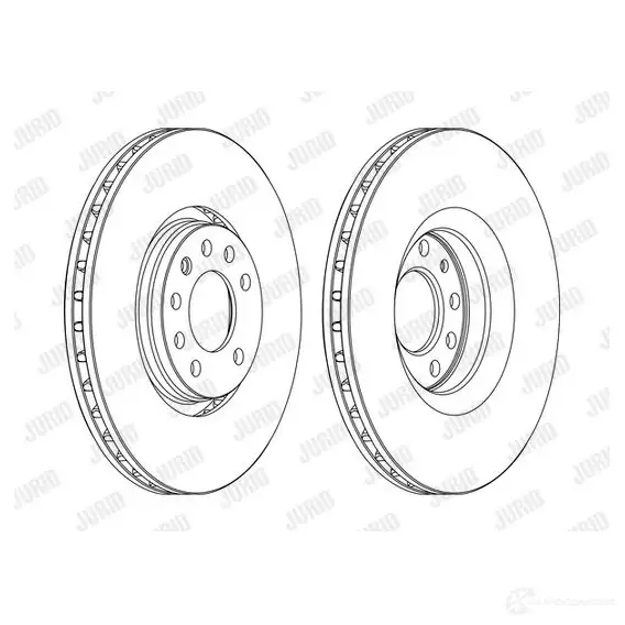 Тормозной диск JURID 56 2390 562390j 569495 562390J изображение 1
