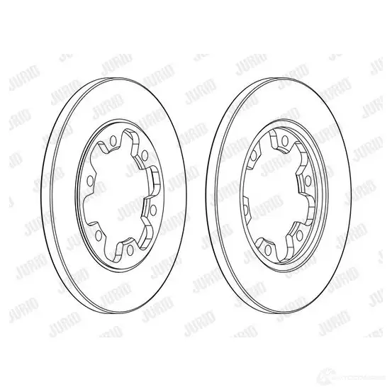 Тормозной диск JURID 1193607154 R9FSQ7 563139jc 563139J C - Изображение 1