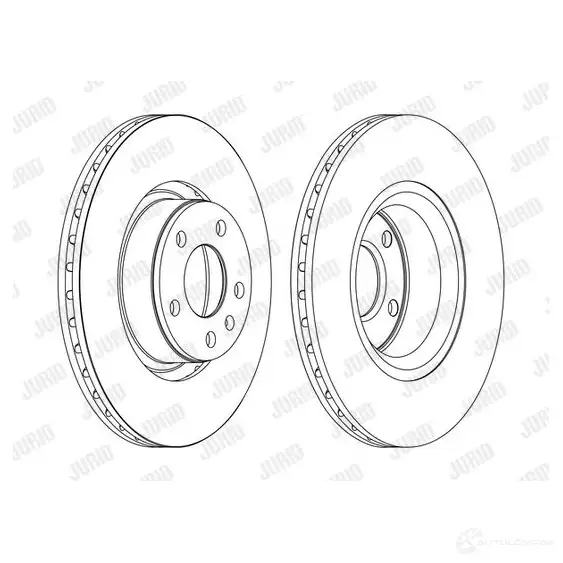 Тормозной диск JURID 569311 562271jc 56 2271J 562271JC изображение 0