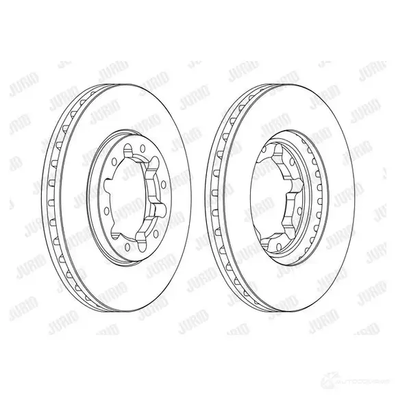 Тормозной диск JURID 569945 562809jc 56280 9JC NL0MN8N изображение 0