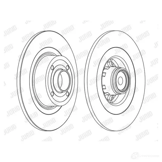Тормозной диск JURID 1425088303 WJ4SF2 562379j1 56237 9J изображение 0
