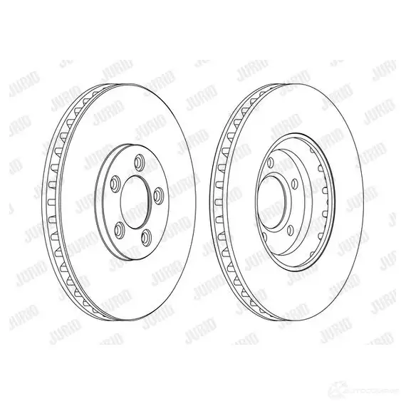 Тормозной диск JURID 9ND94 562 533JC 1425088343 562533jc1 изображение 0